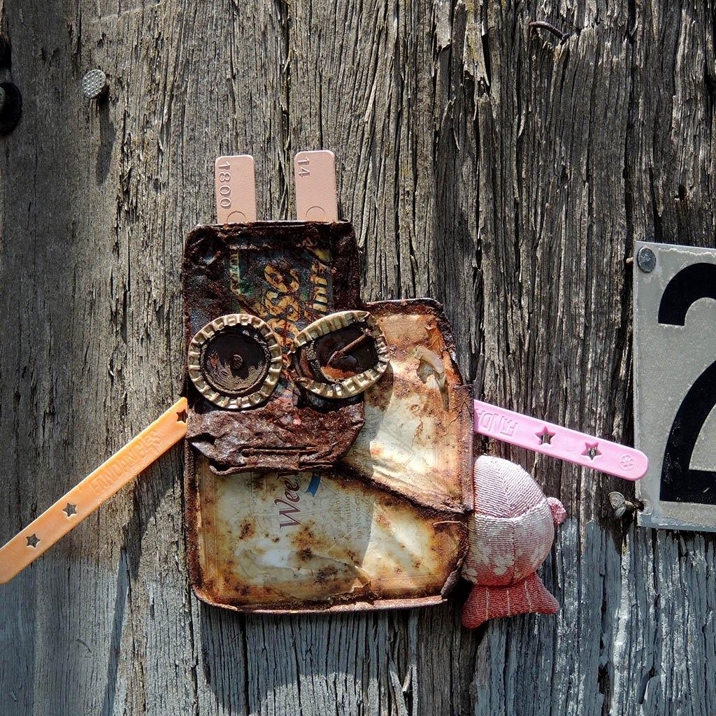 Kitchen Grater Owl metal garden art - My Turn for Us