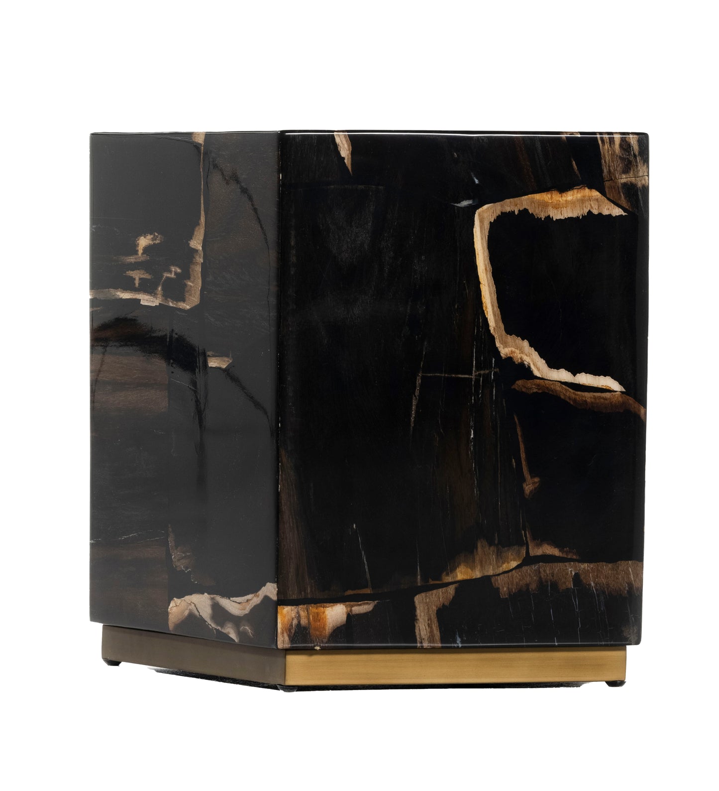 Shep End Table - Dark Petrified Wood