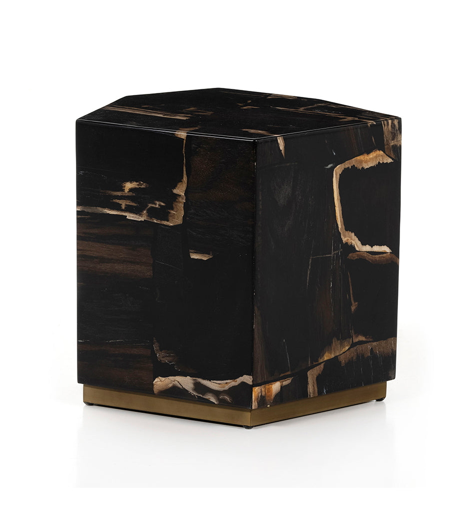 Shep End Table - Dark Petrified Wood