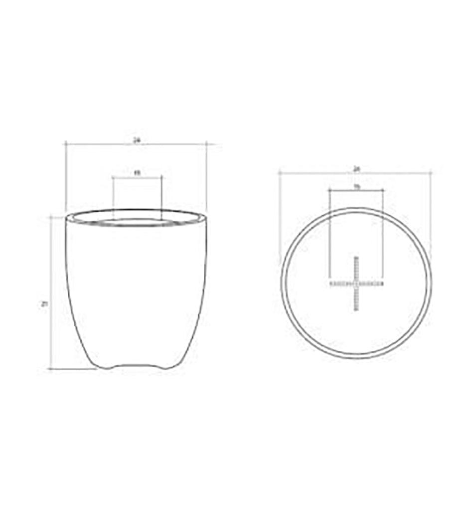 Araby Fire Pedestal 24" Diagram