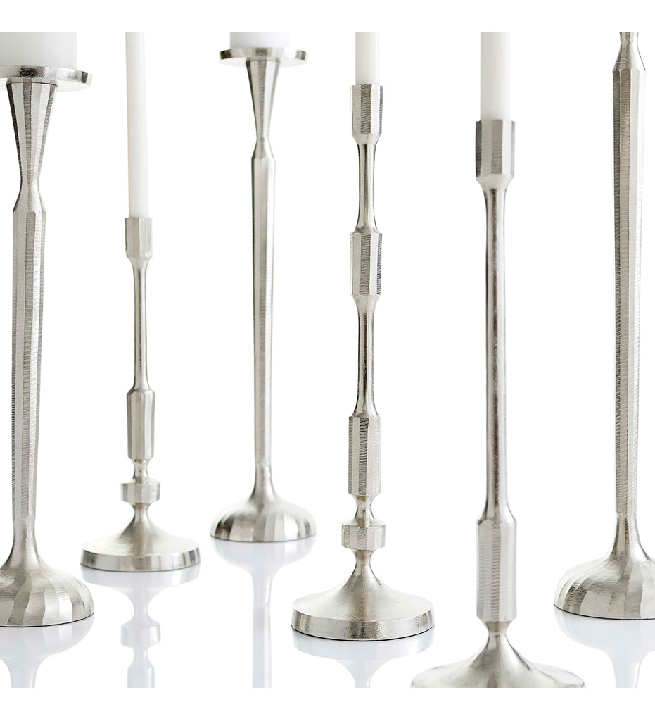 Cambria Candleholder | Nickel - Medium