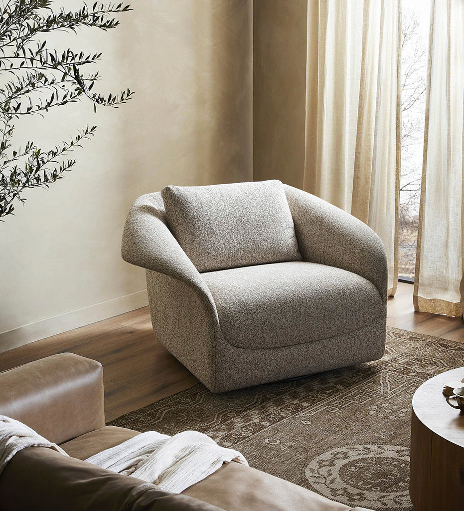 Ezra Swivel Chair - Yuma Dove