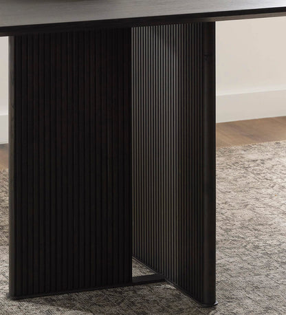 Leo Dining Table - Smoked Black