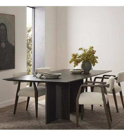 Leo Dining Table - Smoked Black