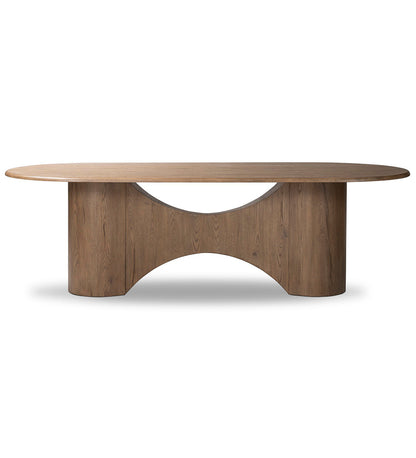 Olexey Oval Dining Table - Rubbed Light Oak