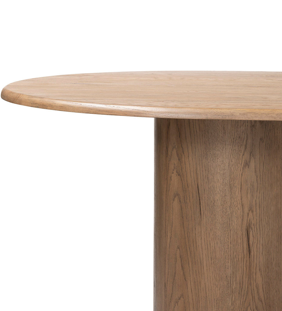 Olexey Oval Dining Table - Rubbed Light Oak