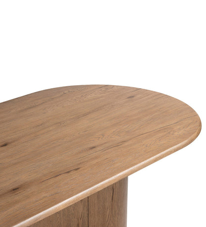 Olexey Oval Dining Table - Rubbed Light Oak