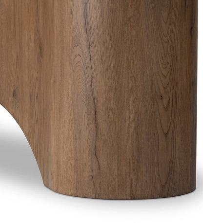 Olexey Oval Dining Table - Rubbed Light Oak