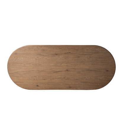 Olexey Oval Dining Table - Rubbed Light Oak