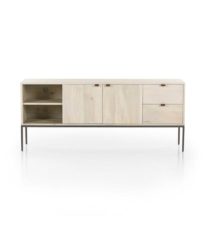 Trey Media Console - Black Wash Poplar