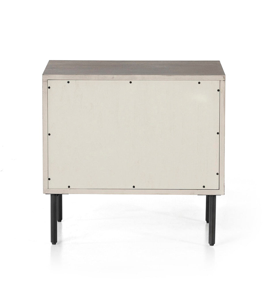 Carly 2 Drawer Nightstand - Grey Wash Veneer