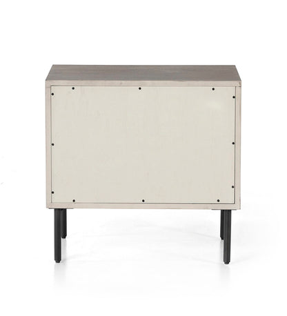 Carly 2 Drawer Nightstand - Grey Wash Veneer