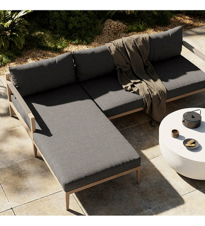 Sherwood Outdoor 2-Piece Sectional - Left Chaise - Washed Brown