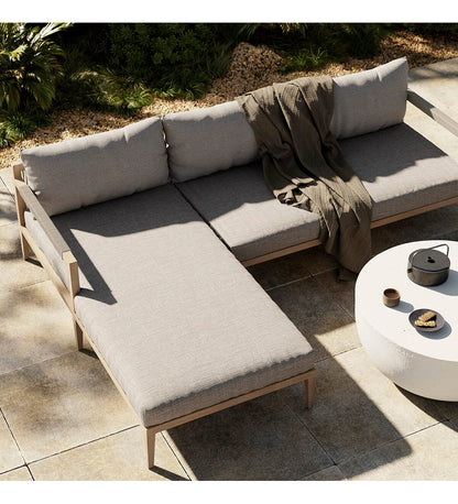 Sherwood Outdoor 2-Piece Sectional - Left Chaise - Washed Brown