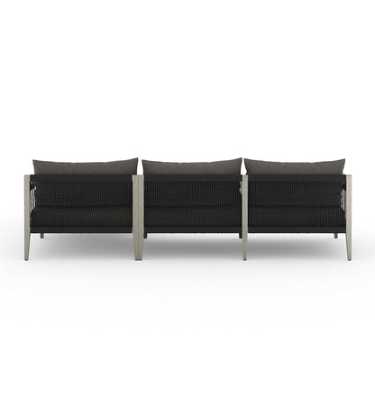 Sherwood Outdoor 2-Piece Sectional - Left Chaise - Weathered Grey