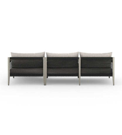 Sherwood Outdoor 2-Piece Sectional - Left Chaise - Weathered Grey