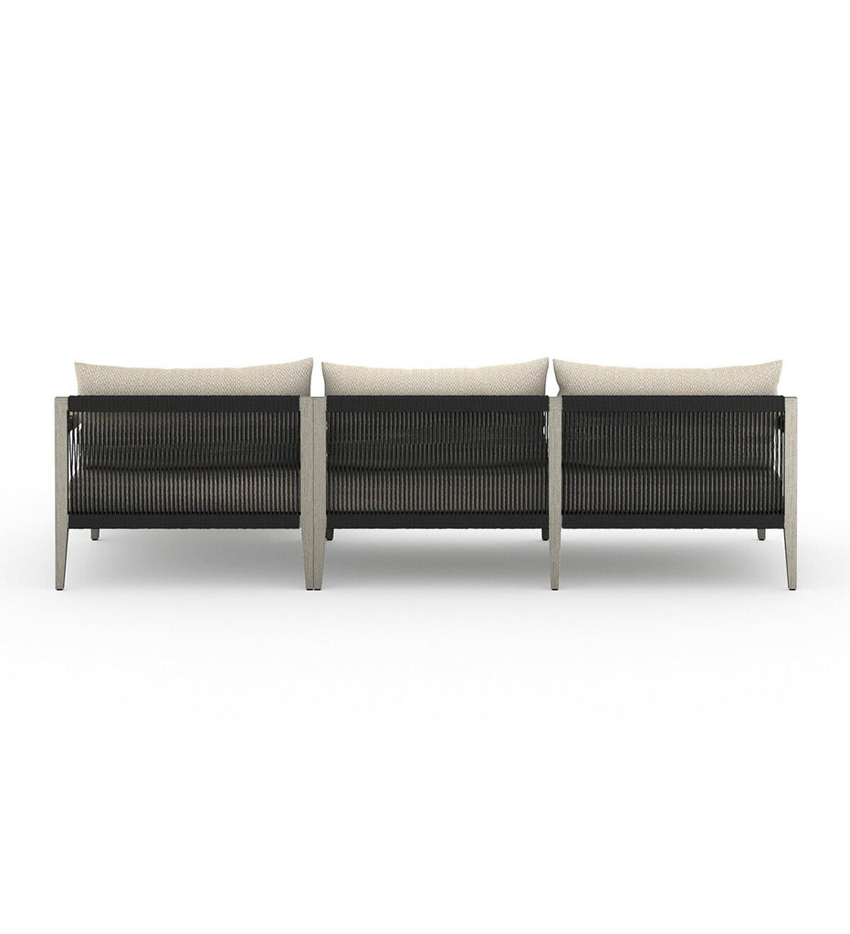 Sherwood Outdoor 2-Piece Sectional - Left Chaise - Weathered Grey