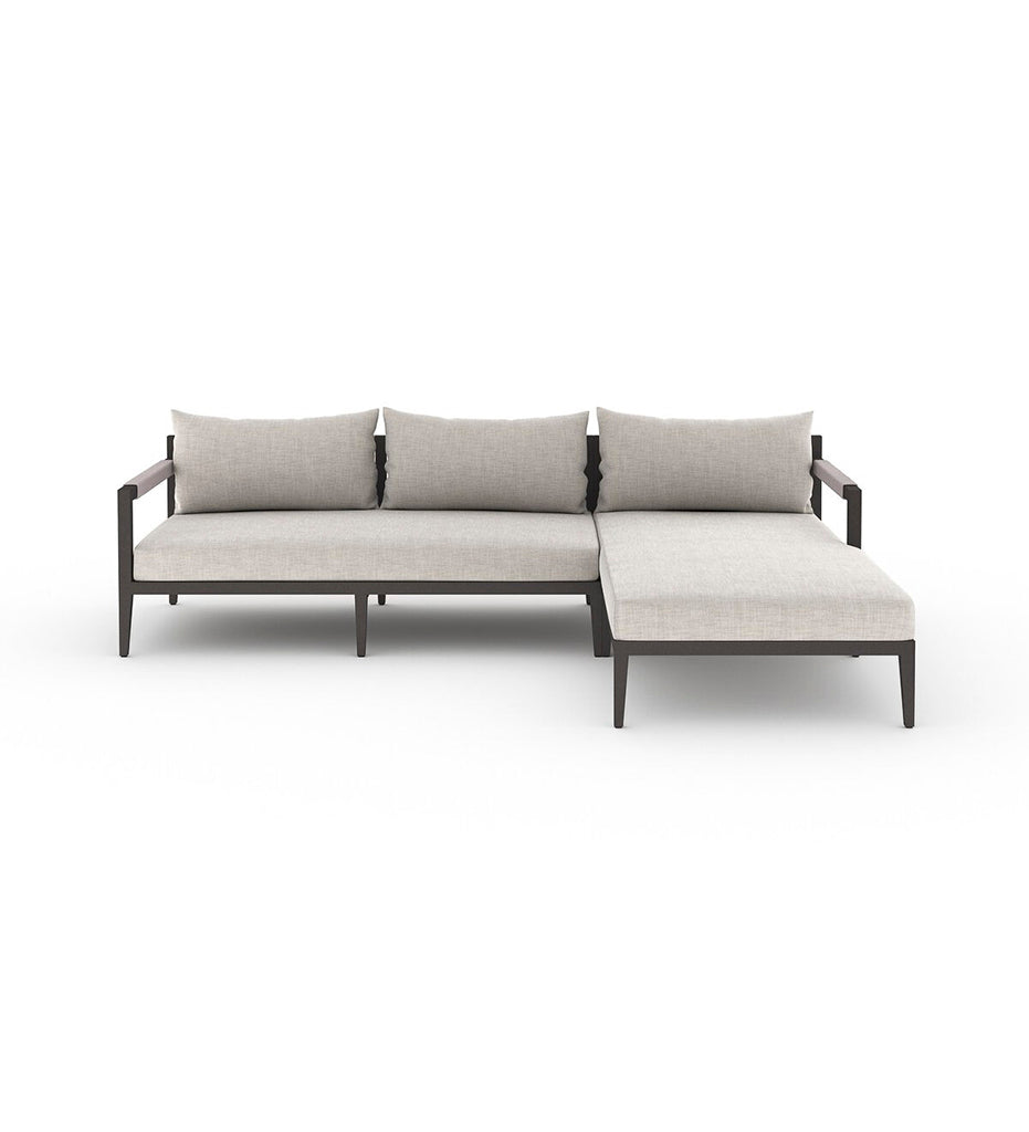 Sherwood Outdoor 2-Piece Sectional - Right Chaise - Bronze