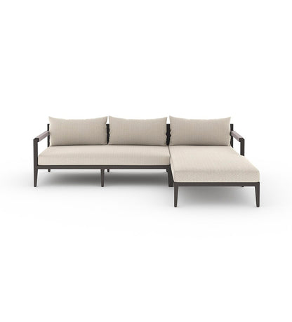 Sherwood Outdoor 2-Piece Sectional - Right Chaise - Bronze