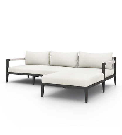 Sherwood Outdoor 2-Piece Sectional - Right Chaise - Bronze