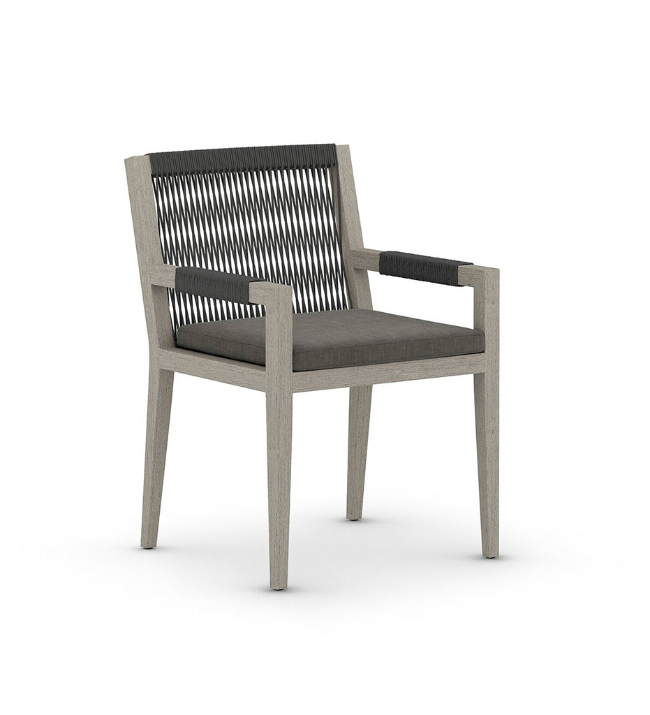 Sherwood Outdoor Dining Armchair - Weathered Grey