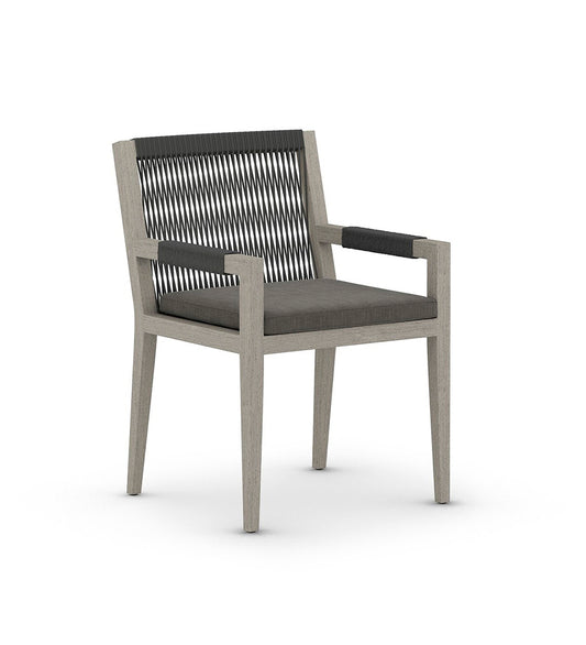 Sherwood Outdoor Dining Armchair - Weathered Grey