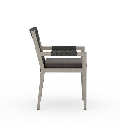 Sherwood Outdoor Dining Armchair - Weathered Grey