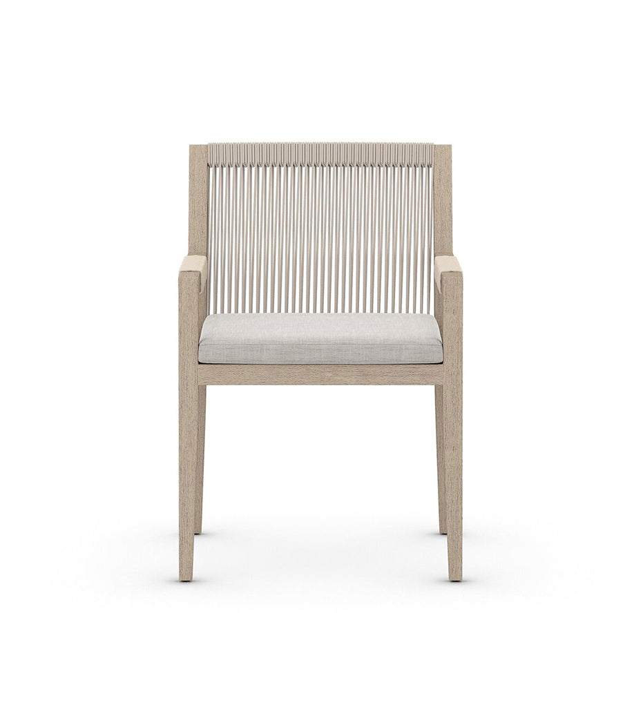 Sherwood Outdoor Dining Armchair - Washed Brown