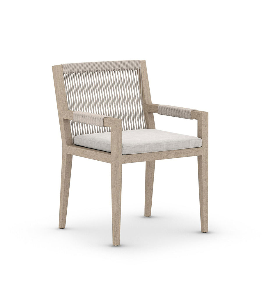 Sherwood Outdoor Dining Armchair - Washed Brown