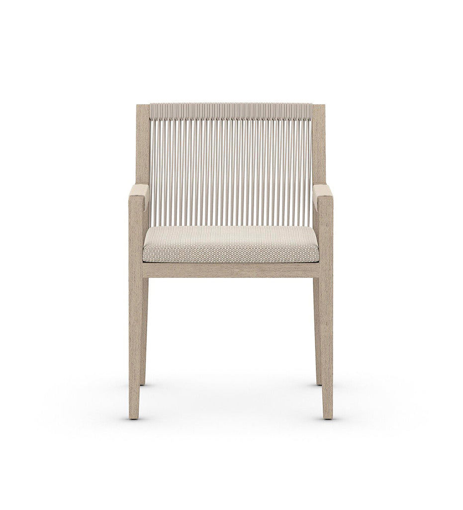 Sherwood Outdoor Dining Armchair - Washed Brown