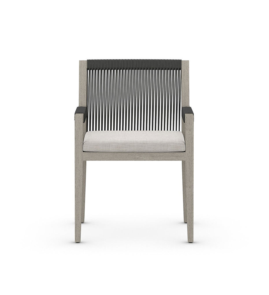 Sherwood Outdoor Dining Armchair - Weathered Grey