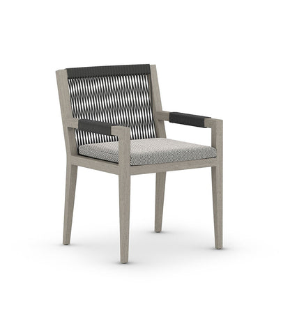 Sherwood Outdoor Dining Armchair - Weathered Grey