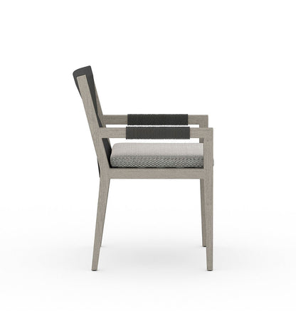 Sherwood Outdoor Dining Armchair - Weathered Grey