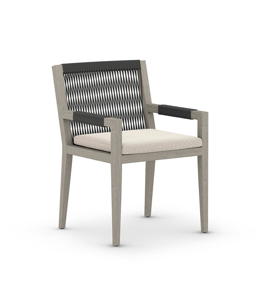 Sherwood Outdoor Dining Armchair - Weathered Grey