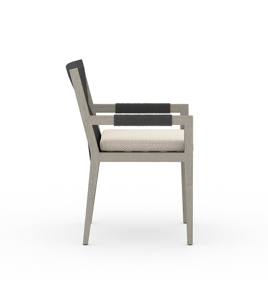 Sherwood Outdoor Dining Armchair - Weathered Grey