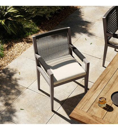 Sherwood Outdoor Dining Armchair - Weathered Grey