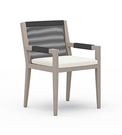 Sherwood Outdoor Dining Armchair - Weathered Grey