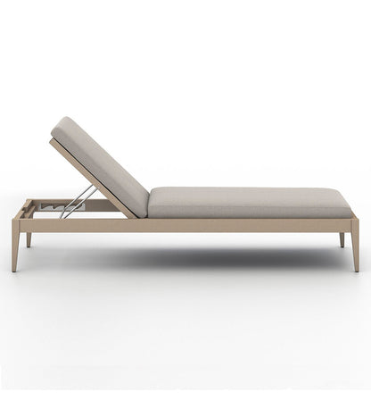 Sherwood Outdoor Chaise - Washed Brown