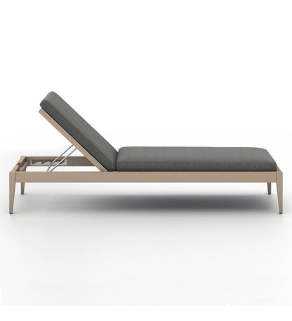 Sherwood Outdoor Chaise - Washed Brown