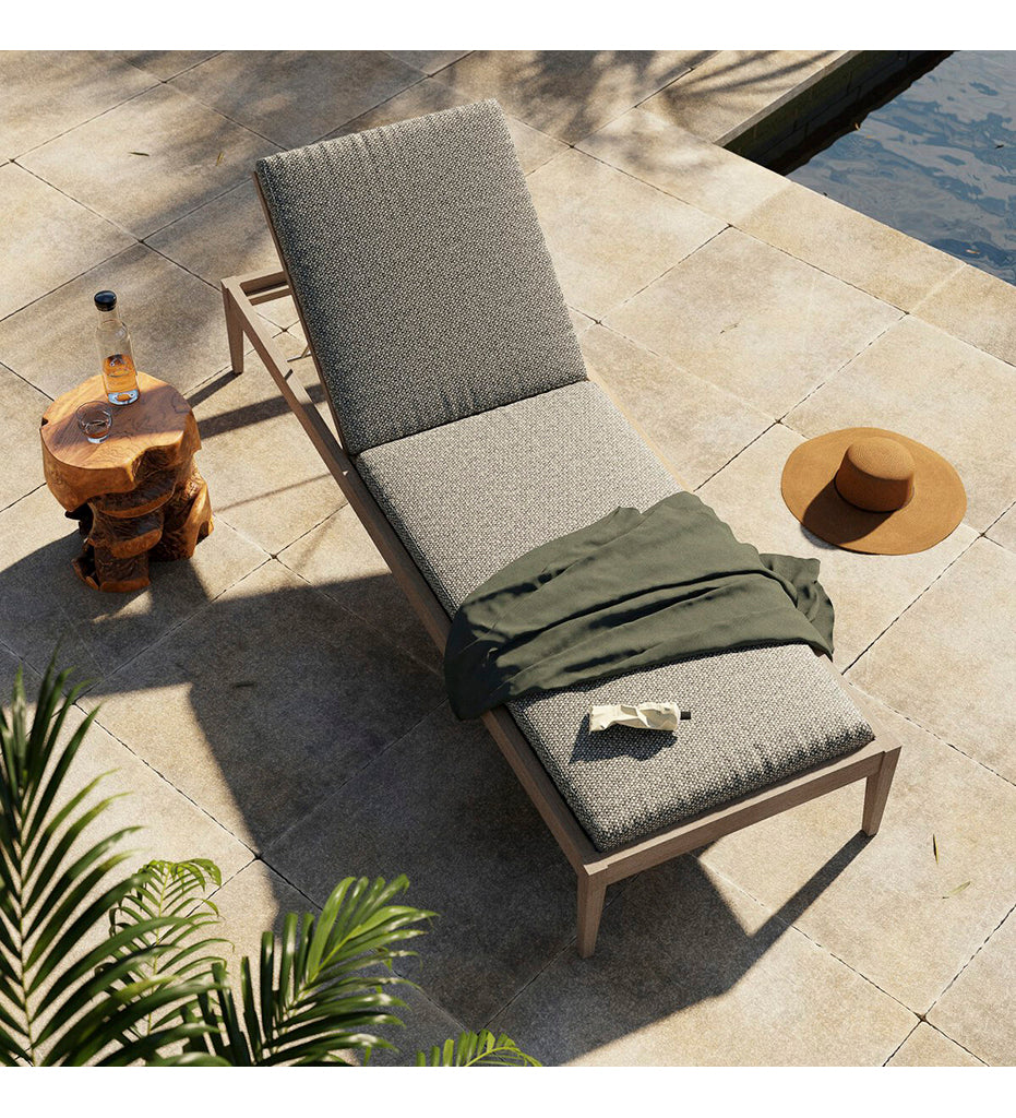 Sherwood Outdoor Chaise - Washed Brown