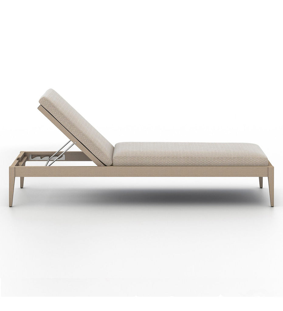 Sherwood Outdoor Chaise - Washed Brown