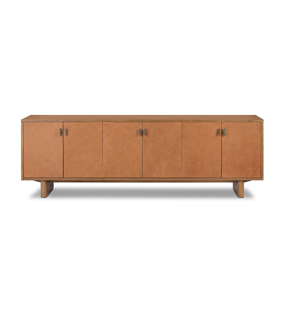 Posada Media Console - Amber Oak Veneer