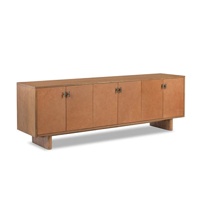 Posada Media Console - Amber Oak Veneer