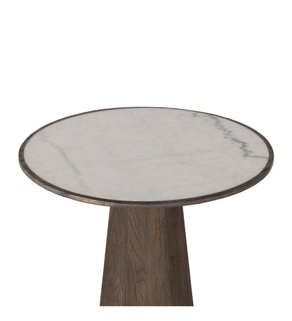 Skye End Table - White Marble