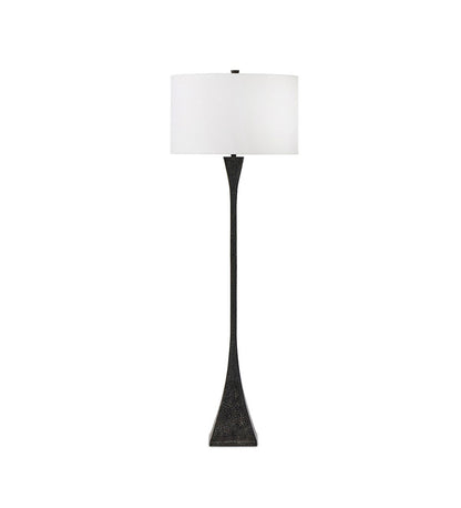 Tapered Forged Floor Lamp - Forged Black Aluminum