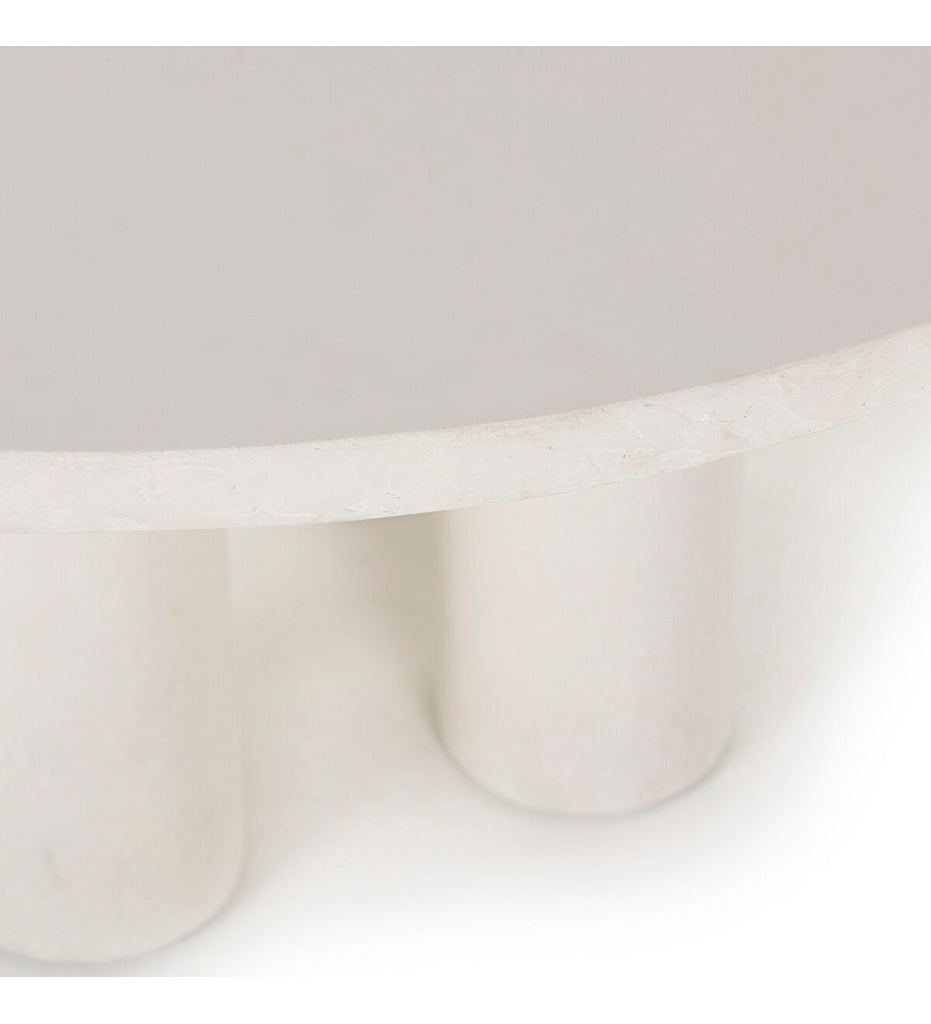 Parra Round Dining Table - White Concrete