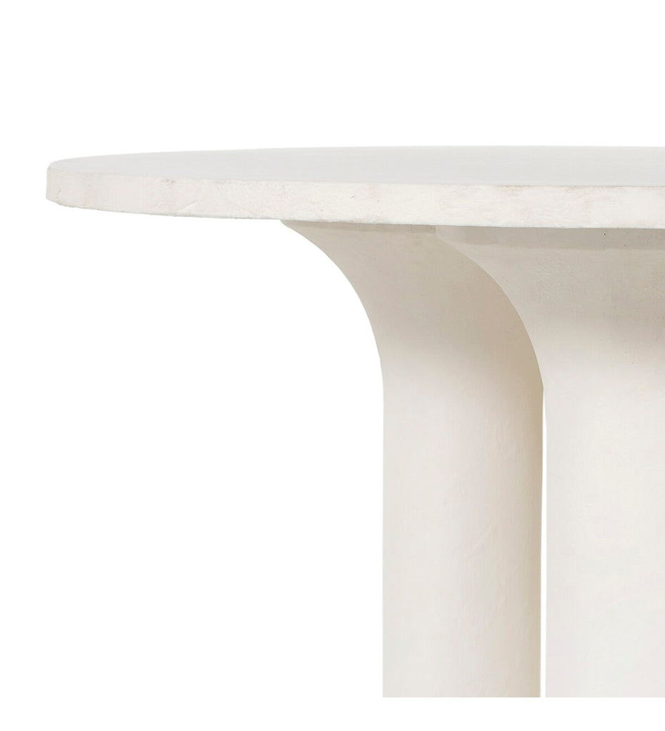 Parra Round Dining Table - White Concrete