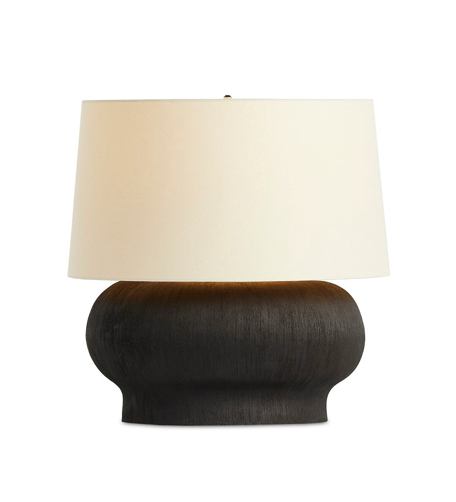 Kragen Table Lamp - Textured Matte Black Porcelain Ceramic