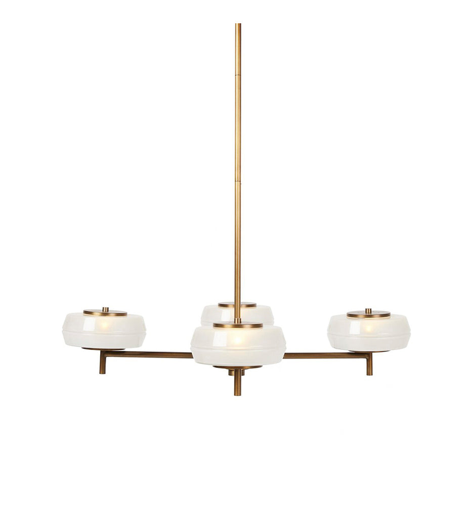 Tayden Chandelier - Antique Brass Iron