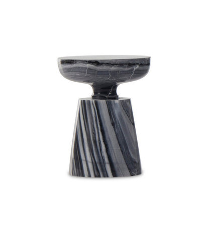 Rowe End Table - Ebony Marble Solid